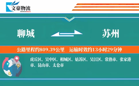 聊城到苏州物流公司